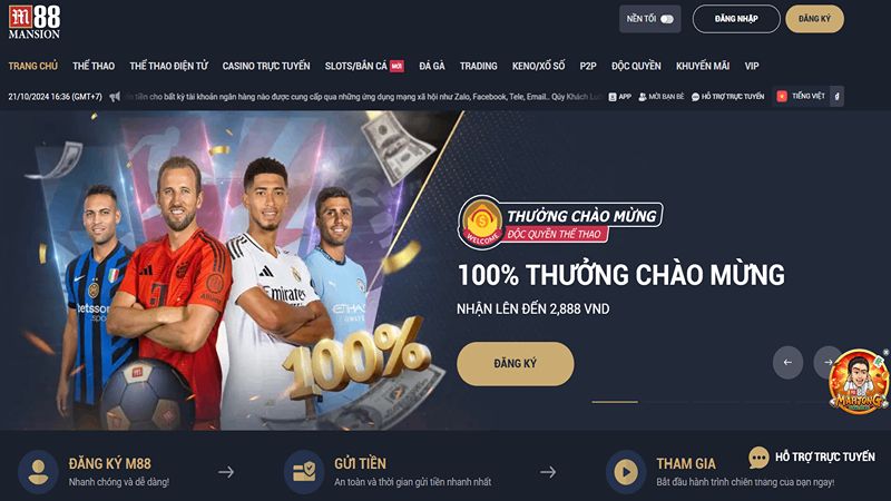 Tổng hợp các khuyến mãi m88 dành cho anh em bet thủ